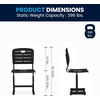 image:imageFlash Furniture Adjustable Height Black Student Chair with Black Pedestal FrameSet of 1  Seat Height 165185