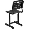 image:imageFlash Furniture Adjustable Height Black Student Chair with Black Pedestal FrameSet of 12  Seat Height 165185