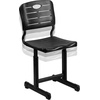 image:imageFlash Furniture Adjustable Height Black Student Chair with Black Pedestal FrameSet of 6  Seat Height 165185
