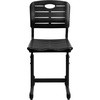 image:imageFlash Furniture Adjustable Height Black Student Chair with Black Pedestal FrameSet of 6  Seat Height 165185