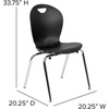 image:imageFlash Furniture Advantage Titan Black Student Stack School Chair  18inch