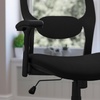 image:imageFlash Furniture Albert MidBack Black Super Mesh Executive Swivel Office Chair with Adjustable Lumbar amp ArmsBlack Mesh