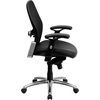 image:imageFlash Furniture Albert MidBack Black Super Mesh Executive Swivel Office Chair with Knee Tilt Control and Adjustable Lumbar amp ArmsBlack LeathersoftMesh