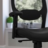 image:imageFlash Furniture Albert MidBack Black Super Mesh Executive Swivel Office Chair with Knee Tilt Control and Adjustable Lumbar amp ArmsBlack LeathersoftMesh
