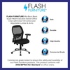 image:imageFlash Furniture Albert MidBack Black Super Mesh Executive Swivel Office Chair with Knee Tilt Control and Adjustable Lumbar amp ArmsBlack Mesh