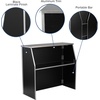 image:imageFlash Furniture Amara 4 Walnut Woodgrain Laminate Foldable Bar  Portable Event BarBlack