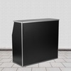 image:imageFlash Furniture Amara 4 Walnut Woodgrain Laminate Foldable Bar  Portable Event BarBlack