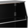 image:imageFlash Furniture Amara 4 Walnut Woodgrain Laminate Foldable Bar  Portable Event BarBlack