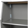 image:imageFlash Furniture Amara 4 Walnut Woodgrain Laminate Foldable Bar  Portable Event BarGrey