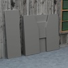 image:imageFlash Furniture Amara 4 Walnut Woodgrain Laminate Foldable Bar  Portable Event BarGrey