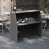 image:imageFlash Furniture Amara 4 Walnut Woodgrain Laminate Foldable Bar  Portable Event BarGrey