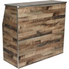 image:imageFlash Furniture Amara 4 Walnut Woodgrain Laminate Foldable Bar  Portable Event BarRustic Natural