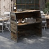 image:imageFlash Furniture Amara 4 Walnut Woodgrain Laminate Foldable Bar  Portable Event BarRustic Natural