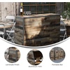 image:imageFlash Furniture Amara 4 Walnut Woodgrain Laminate Foldable Bar  Portable Event BarRustic Natural