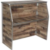 image:imageFlash Furniture Amara 4 Walnut Woodgrain Laminate Foldable Bar  Portable Event BarRustic Natural
