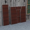 image:imageFlash Furniture Amara 4 Walnut Woodgrain Laminate Foldable Bar  Portable Event BarWalnut Woodgrain