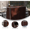 image:imageFlash Furniture Amara 4 Walnut Woodgrain Laminate Foldable Bar  Portable Event BarWalnut Woodgrain