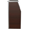 image:imageFlash Furniture Amara 4 Walnut Woodgrain Laminate Foldable Bar  Portable Event BarWalnut Woodgrain