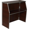 image:imageFlash Furniture Amara 4 Walnut Woodgrain Laminate Foldable Bar  Portable Event BarWalnut Woodgrain