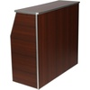 image:imageFlash Furniture Amara 4 Walnut Woodgrain Laminate Foldable Bar  Portable Event BarWalnut Woodgrain