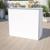 image:imageFlash Furniture Amara 4 Walnut Woodgrain Laminate Foldable Bar  Portable Event BarWhite