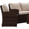 image:imageFlash Furniture Aransas Series 4 Piece Brown Patio Set with Beige Back Pillows and Seat CushionsBrownBeige