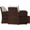 image:imageFlash Furniture Aransas Series 4 Piece Brown Patio Set with Beige Back Pillows and Seat CushionsBrownBeige