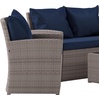 image:imageFlash Furniture Aransas Series 4 Piece Brown Patio Set with Beige Back Pillows and Seat CushionsLight GrayNavy