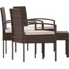 image:imageFlash Furniture Aransas Series 4 Piece Brown Patio Set with Steel Frame and Beige CushionsBrownBeige
