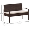image:imageFlash Furniture Aransas Series 4 Piece Brown Patio Set with Steel Frame and Beige CushionsBrownBeige