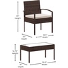 image:imageFlash Furniture Aransas Series 4 Piece Brown Patio Set with Steel Frame and Beige CushionsBrownBeige