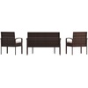 image:imageFlash Furniture Aransas Series 4 Piece Brown Patio Set with Steel Frame and Beige CushionsBrownBeige