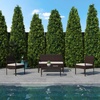 image:imageFlash Furniture Aransas Series 4 Piece Brown Patio Set with Steel Frame and Beige CushionsBrownBeige