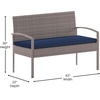 image:imageFlash Furniture Aransas Series 4 Piece Brown Patio Set with Steel Frame and Beige CushionsLight GrayNavy