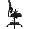 image:imageFlash Furniture Ariel MidBack Black Mesh Swivel Task Office Chair with Flexible Dual Lumbar Support and Arms