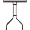 image:imageFlash Furniture Barker 235 Square Tempered Glass Metal Table SilverClear TopBronze Frame