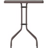 image:imageFlash Furniture Barker 235 Square Tempered Glass Metal Table SilverClear TopBronze Frame