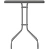 image:imageFlash Furniture Barker 235 Square Tempered Glass Metal Table SilverClear TopSilver Frame