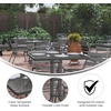 image:imageFlash Furniture Barker 235 Square Tempered Glass Metal Table SilverClear TopSilver Frame