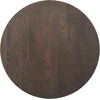 image:imageFlash Furniture Bennett 30 Round Solid Wood Commercial Indoor Tabletop in Dark Brown with 18 Round Dining Height Black Cast Iron Base 300 lb Static CapacityDark Brown TopSilver Base