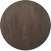 image:imageFlash Furniture Bennett 30 Round Solid Wood Commercial Indoor Tabletop in Dark Brown with 22 x 22 Bar Height Black Cast Iron X Base 300 lb Static CapacityDark Brown TopBlack Base