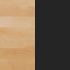 image:imageFlash Furniture Bennett 30 Round Solid Wood Commercial Indoor Tabletop in Natural with 22 x 22 Dining Height Black Cast Iron X Base 300 lb Static CapacityNatural TopBlack Base