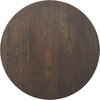 image:imageFlash Furniture Bennett 30 Round Solid Wood Commercial Indoor Tabletop in Natural with 22 x 22 Dining Height Black Cast Iron X Base 300 lb Static CapacityDark Brown TopSilver Base