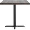 image:imageFlash Furniture Bennett 30 x 48 Solid Wood Commercial Indoor Tabletop in Natural with 2375 x 295 Dining Height Black Cast Iron X Base 300 lb Static CapacityDark Brown TopBlack Base