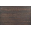 image:imageFlash Furniture Bennett 30 x 48 Solid Wood Commercial Indoor Tabletop in Natural with 27 x 15 Dual Column Table Height Black Cast Iron Base 300 lb Static CapacityDark Brown TopSilver Base