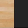image:imageFlash Furniture Bennett 36 Square Solid Wood Commercial Indoor Tabletop in Natural with 30 x 30 Dining Height Black Cast Iron X Base 400 lb Static CapacityNatural TopBlack Base