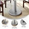 image:imageFlash Furniture Beverly 18 Round Restaurant Table Base with 3 Diameter Table Height Column Commercial Cast Iron Restaurant Round Table Base Silver