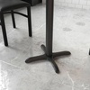 image:imageFlash Furniture Beverly 22 x 22 Restaurant Table XBase with 3 Diameter Table Height Column Commercial XBase Cast Iron Table Base SilverBlack