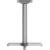 image:imageFlash Furniture Beverly 22 x 22 Restaurant Table XBase with 3 Diameter Table Height Column Commercial XBase Cast Iron Table Base SilverSilver