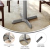 image:imageFlash Furniture Beverly 22 x 22 Restaurant Table XBase with 3 Diameter Table Height Column Commercial XBase Cast Iron Table Base SilverSilver
